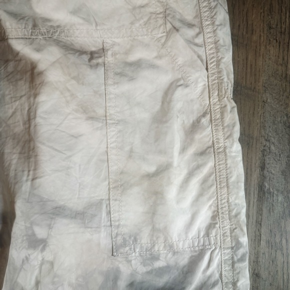 PERFECT NUMBER PRFCT NMBR Pants Womens Small White & Gray Belted Parachute Pants - Picture 8 of 13